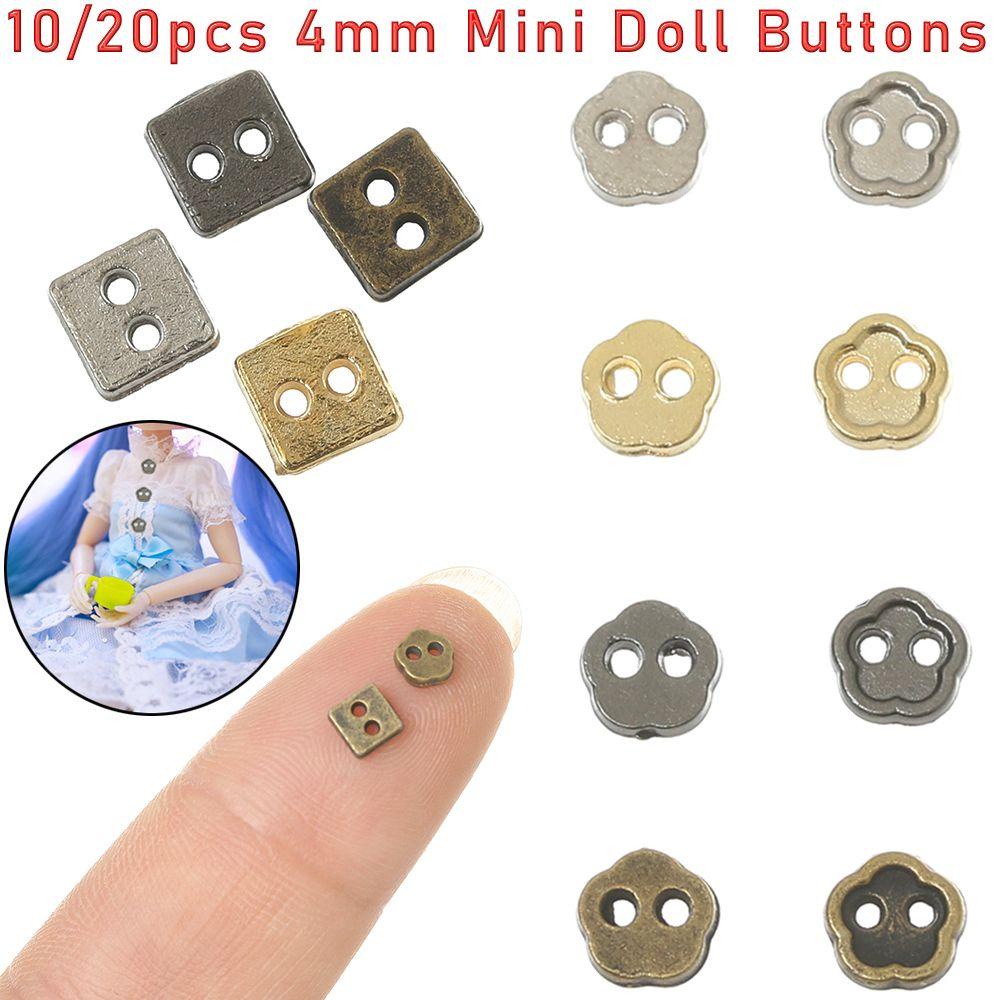 Set 10 / 20 Nút Cài Quần Áo Hình Vuông / Hoa 4 Màu Tự Chọn