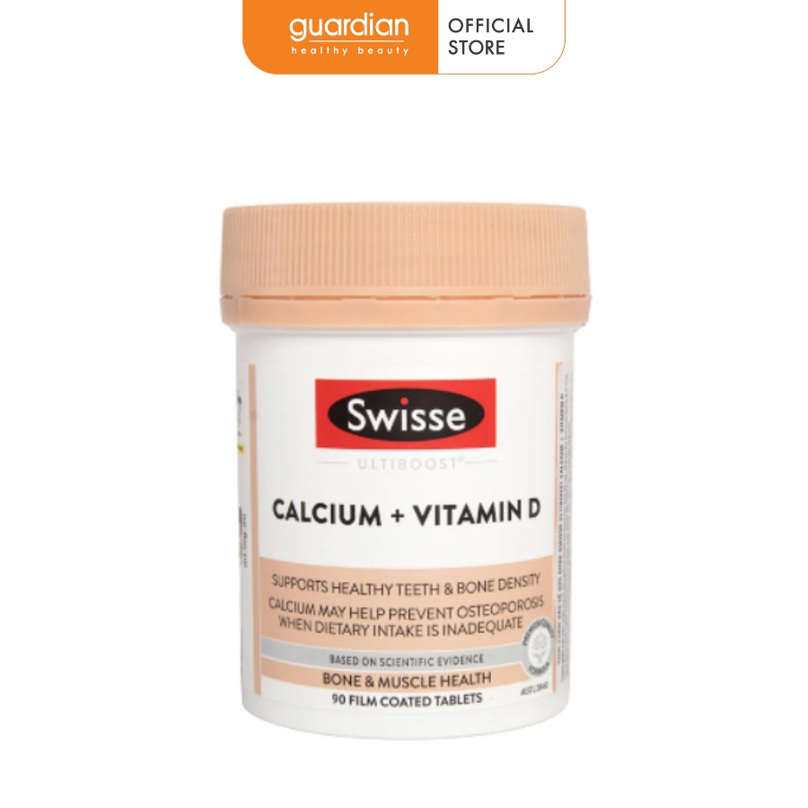 Viên Uống Bổ Sung Canxi Calcium + Vitamin D Ultiboost Swisse 90 Viên