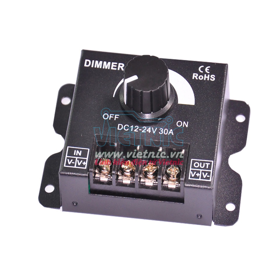 DIMMER 12-24V 30A - ĐIỀU KHIỂN TỐC ĐỘ ĐỘNG CƠ