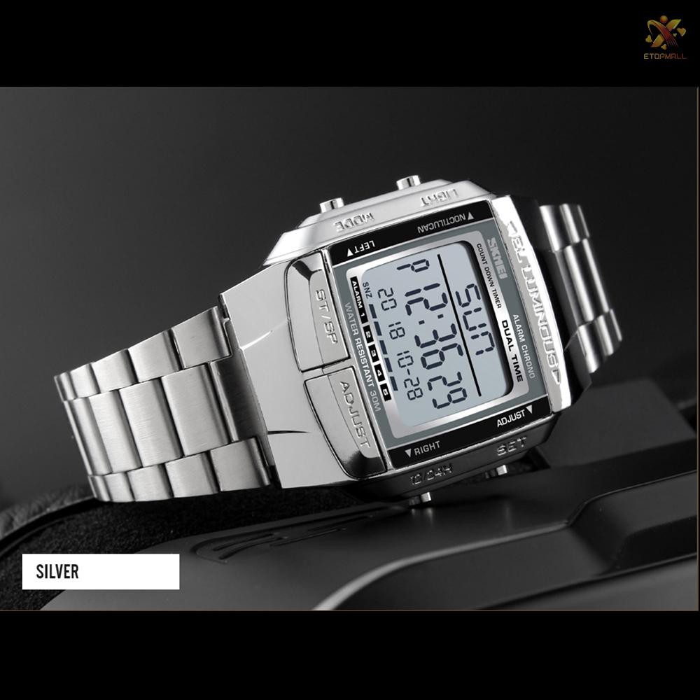 Đồng hồ đeo tay kỹ thuật số phong cách thể thao thời trang SKMEI 1381 3ATM