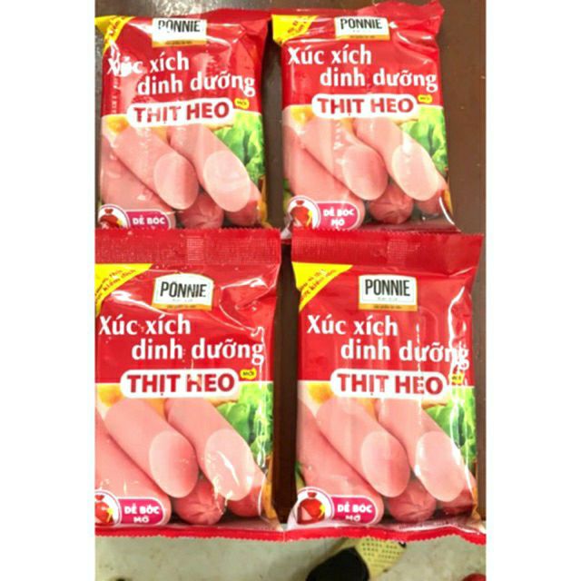 Xúc xích dinh dưỡng thịt heo gói 5 cây×35g