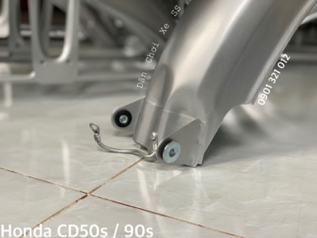 Bộ dè Honda CD50s sơn bạc loại dày lắp được cho 67 CL50