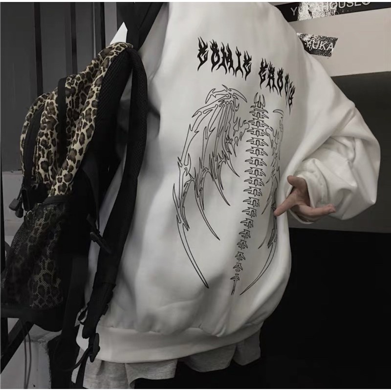 [Mã SKAMCLU7 giảm 10% Tối Đa 50K đơn 0Đ] ÁO SWEATER hình in XƯƠNG nam nữ | BigBuy360 - bigbuy360.vn