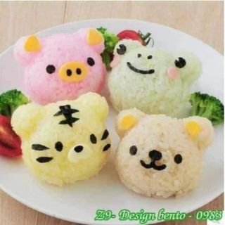 6 Khuôn cơm Bento #Khuôn làm cơm của Nhật,