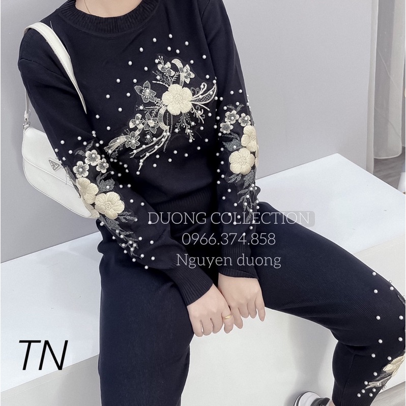 Set len ngọc hoa đính đá siêu hot