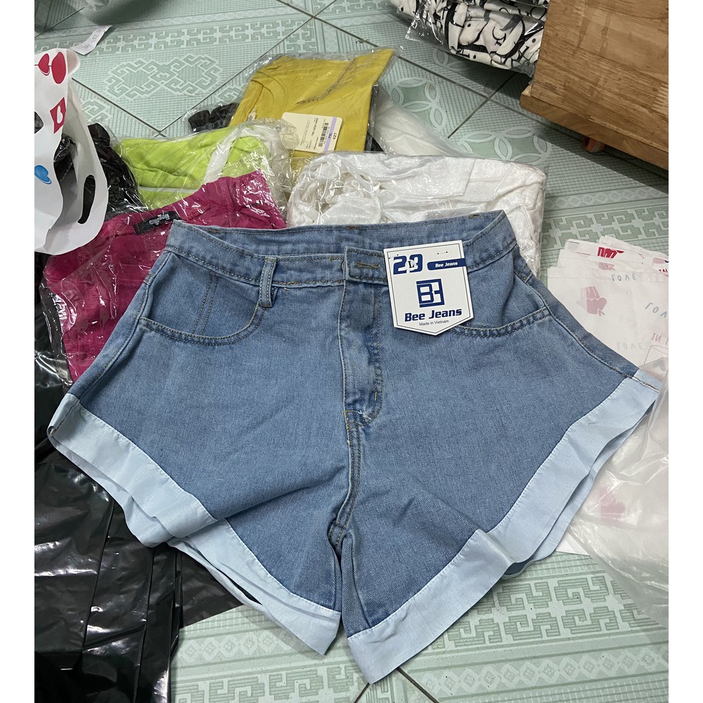[Mã FAMAYWA giảm 10K đơn 50K] quần short jean dáng xòe viền trắng xinh mẫu cá tính xinh xắn đủ sz