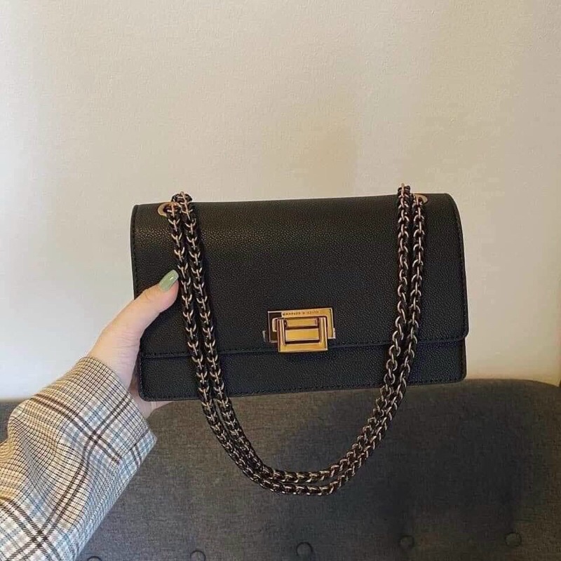 Túi Charles Keith Shoulder Bag Push Lock Code: CK2-20840219-6