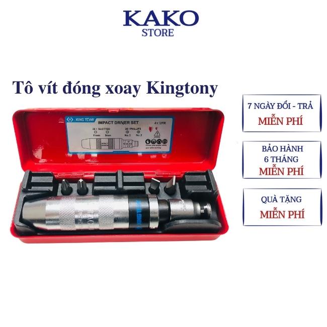Tô vít đóng tự xoay Kingtony Kako Store, bộ tua vít đóng đảo chiểu 6 chi tiết