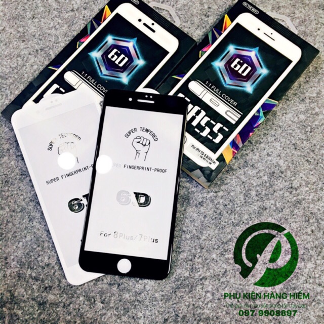 KÍNH CƯỜNG LỰC 6D IPHONE CÁC ĐỜI MÁY