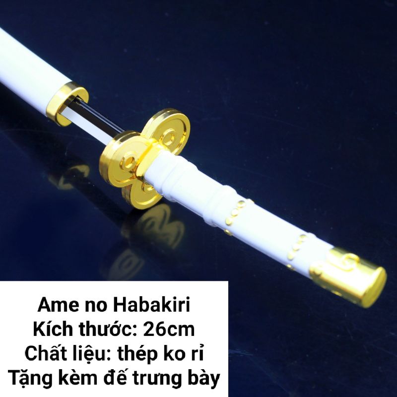 Mô hình trưng bày Kiếm Zoro One Piece Bằng Hợp Kim Không Gỉ - Thanh Ame no Habakiri