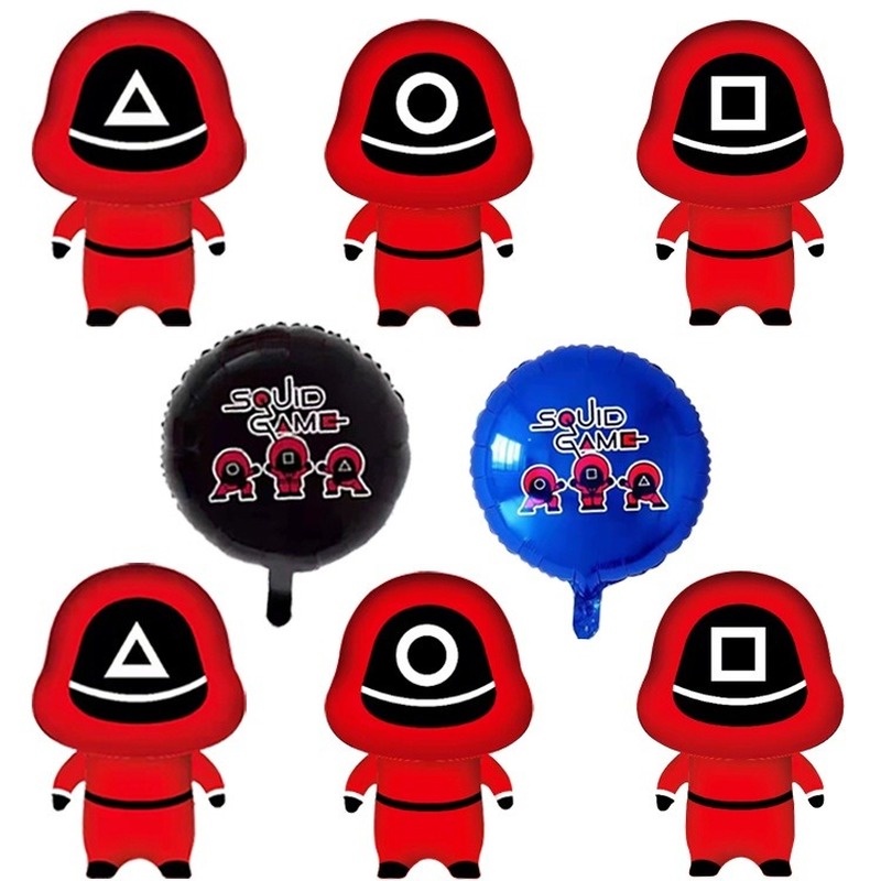 5 Bong bóng bơm hơi hình mực trang trí Halloween