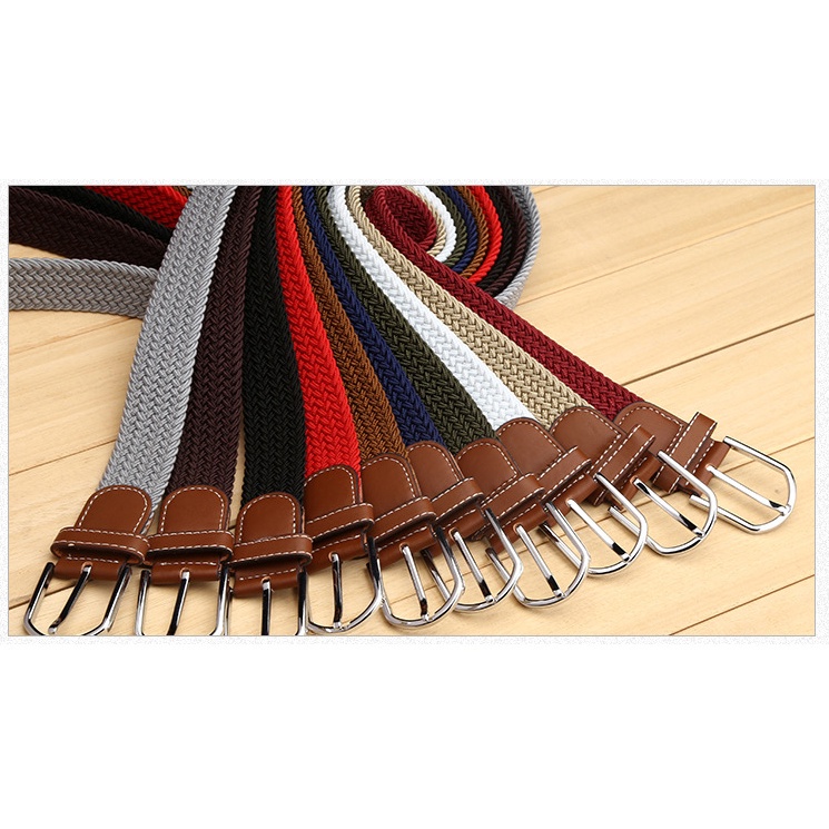 Thắt lưng nam nữ co giãn bản 3,5cm 39 màu sắc