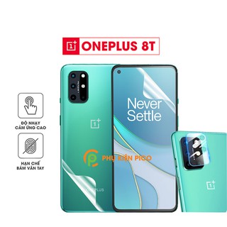 Dán màn hình Oneplus 8T và Dán lưng Oneplus 8T PPF dẻo trong suốt và Cường lực camera Oneplus 8T - Combo 3
