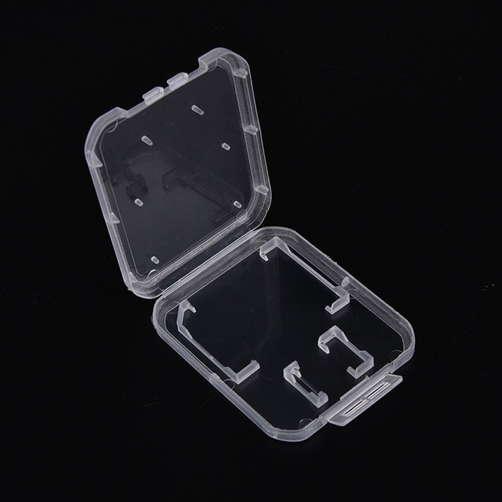 10 Hộp Nhựa Trong Suốt Đựng Thẻ Nhớ Sd / Tf Sdhc