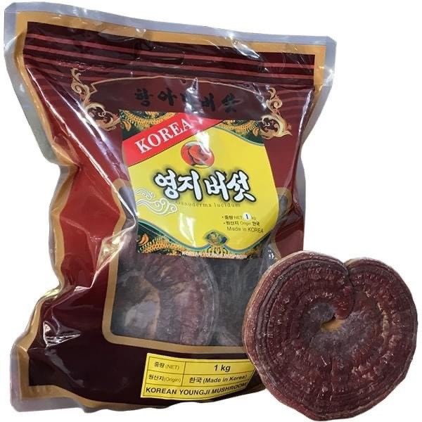 NẤM LINH CHI NÚI ĐÁ ĐỎ 1KG KOREAN YOUNGJI MUSHROOM - HÀN QUỐC