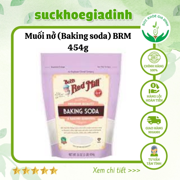[Date: 11/2023] Muối Nở (Baking Soda) Bob's Red Mill 454g