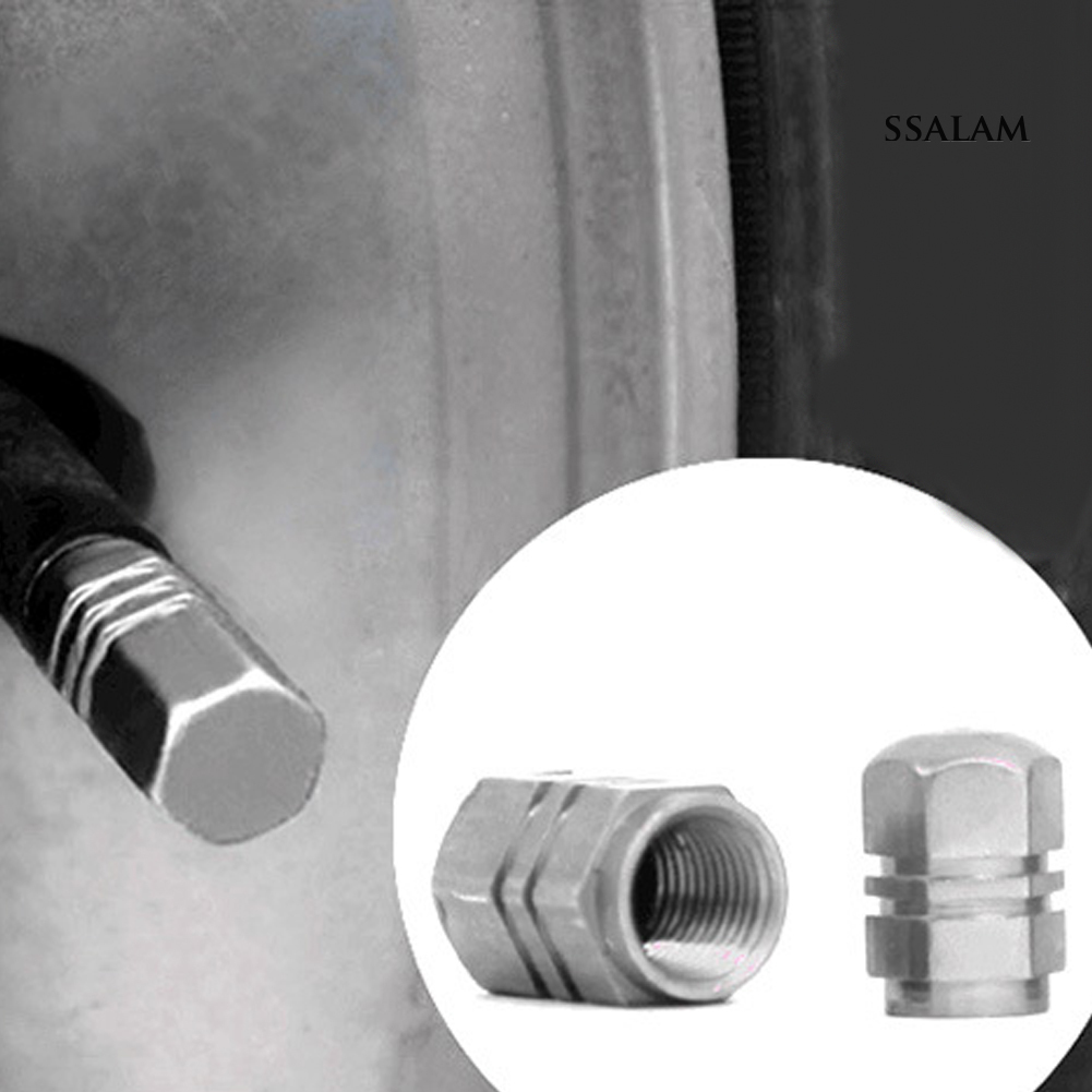 Set 4 Nắp Van Hơi Lốp Xe Ô Tô / Xe Tải Bằng Nhôm
