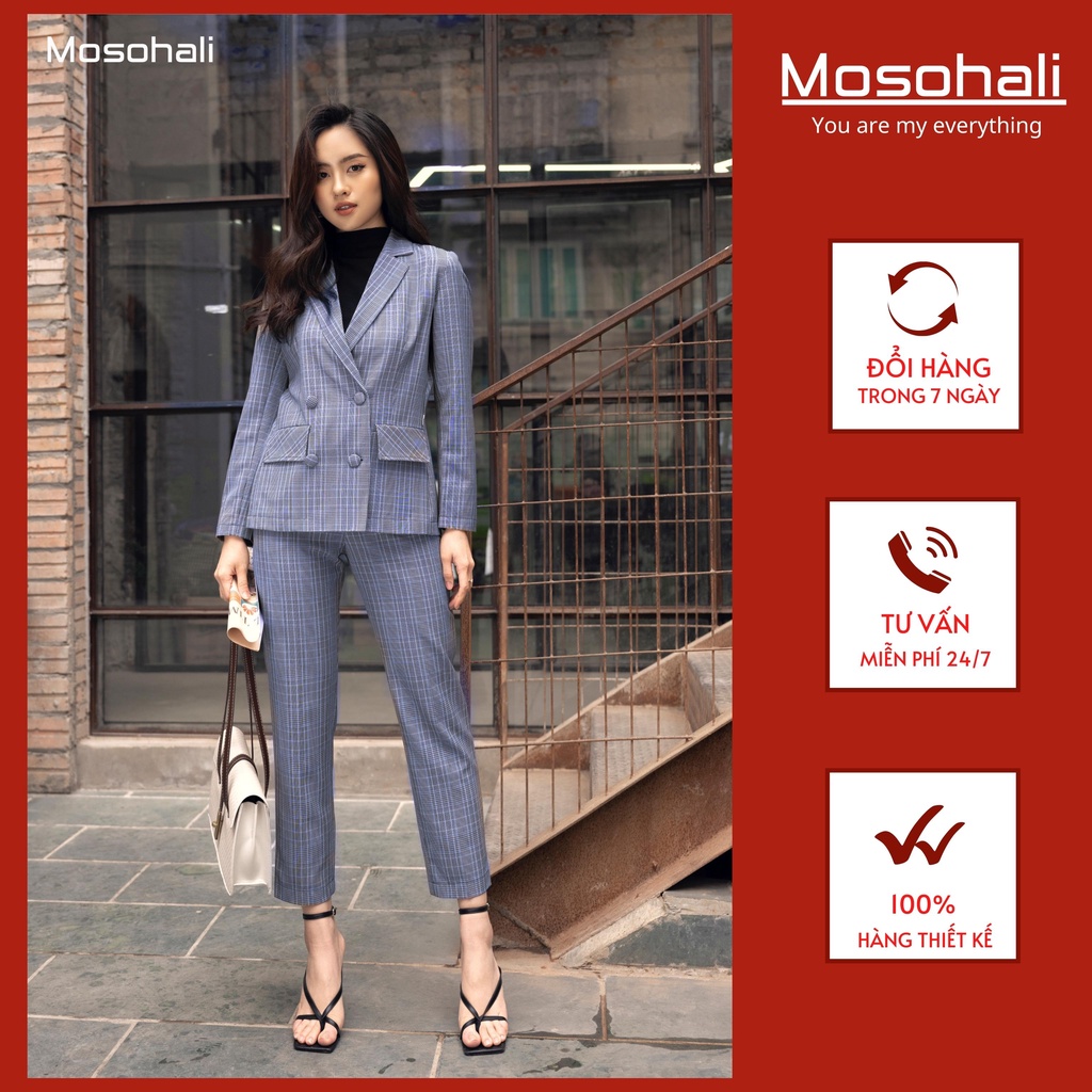 Set vest nữ thiết kế Mosohali Athena trẻ trung năng động