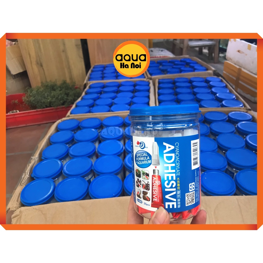 Keo chuyên dụng dán cây rêu ráy bucep thủy sinh, cây không khí ADHESIVE - tuýp 5g - siêu chắc, an toàn cá tép