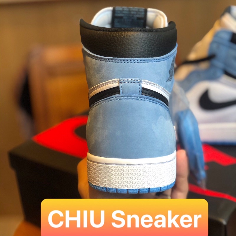 Giày thể thao sneaker Jordan 1 High OG University Blue Giày cổ cao xanh dương