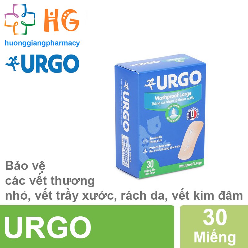 URGO Washproof Large - Miếng to (Hộp 30 miếng)