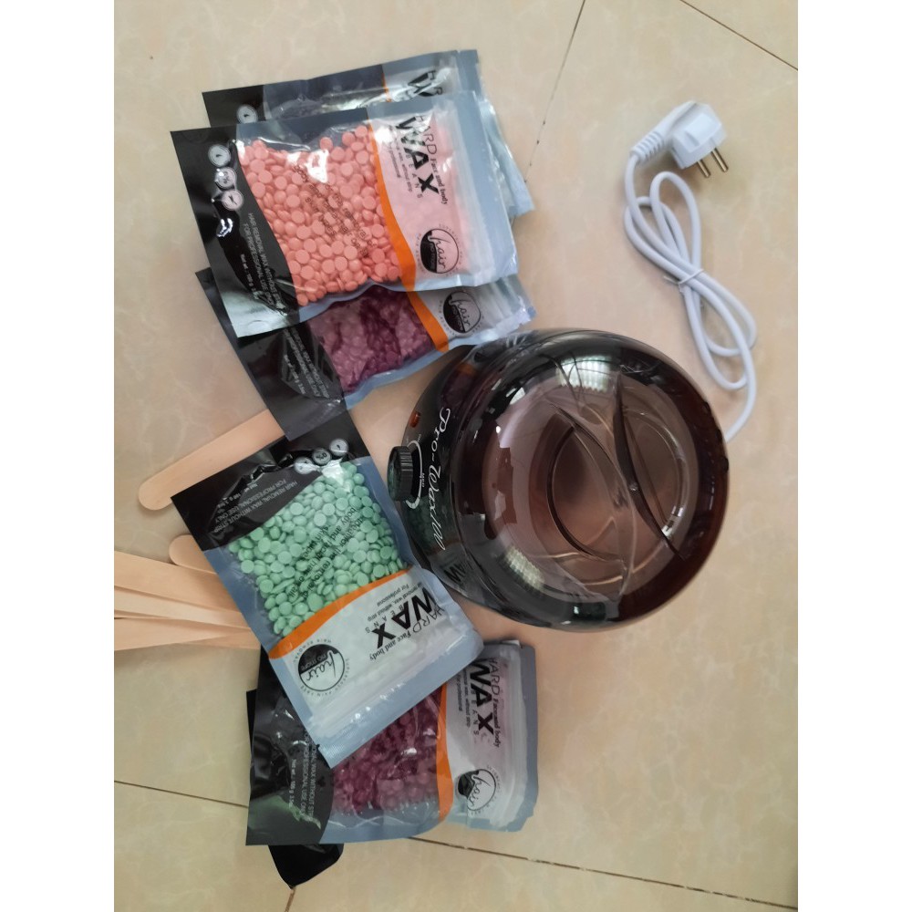 SÁP WAX LÔNG NÓNG HẠT ĐẬU HARD WAX BEAN 100g  Cao Cấp Professional High End Waxing Brand 100g Tặng KÈM QUE WAX GỖ | BigBuy360 - bigbuy360.vn