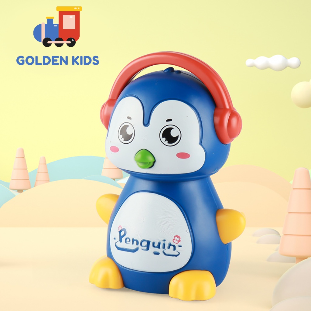 Chim cánh cụt đồ chơi chạy cót nhiều màu sắc siêu dễ thương cho bé