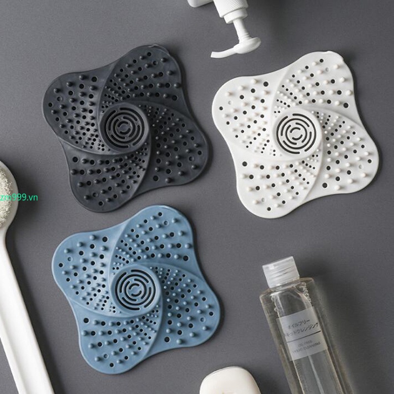 Miếng Lọc Chặn Tóc Bằng Silicone Không Độc Hại zm999.vn Dành Cho Bồn Rửa Chén