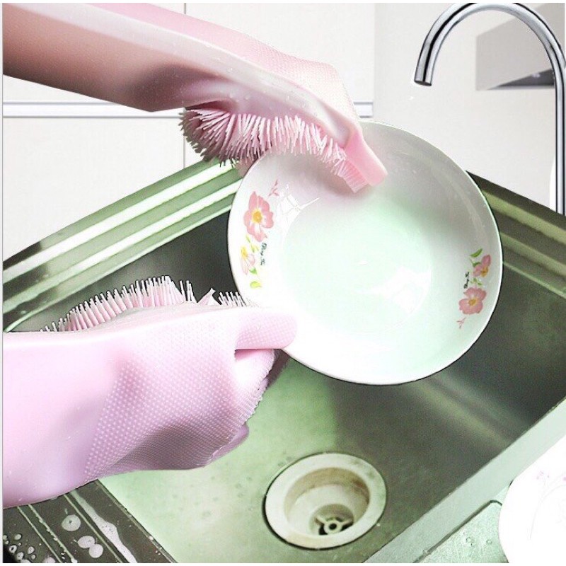 Găng tay gai rữa chén đa năng