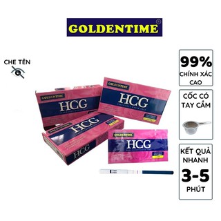Que thử thai, HCG Goldentime thử thai nhanh chóng chính xác 99.9%