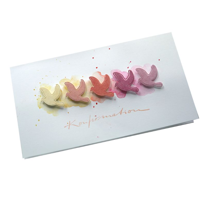 Khuôn Cắt Thẻ Trang Trí Album Hình Chim Bằng Kim Loại