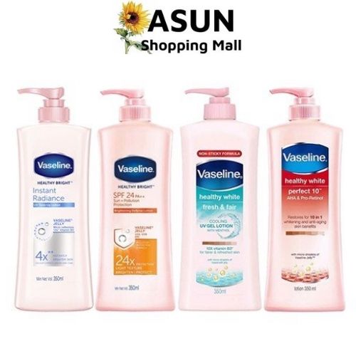 {Cam kết chính hãng} Sữa Dưỡng Thể Sáng Da Vaseline Mỹ (200ml,350ml)