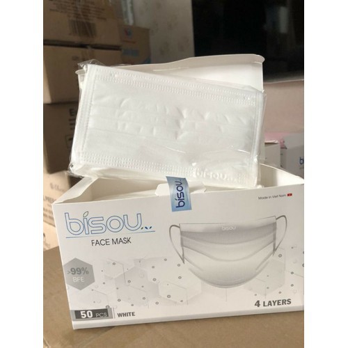Khẩu trang y tế 4 lớp hộp 50 cái
