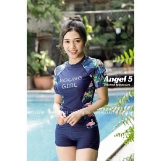 Đồ bơi nữ tay ngắn quần đùi BK139
