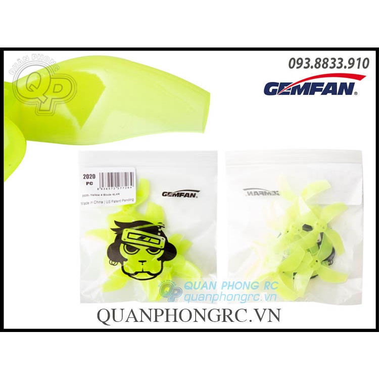 4 Cặp Cánh 4 Lá GEMFAN D51 4 Blades 2020 Cinewhoop Ducted Propellers (8 Cái)