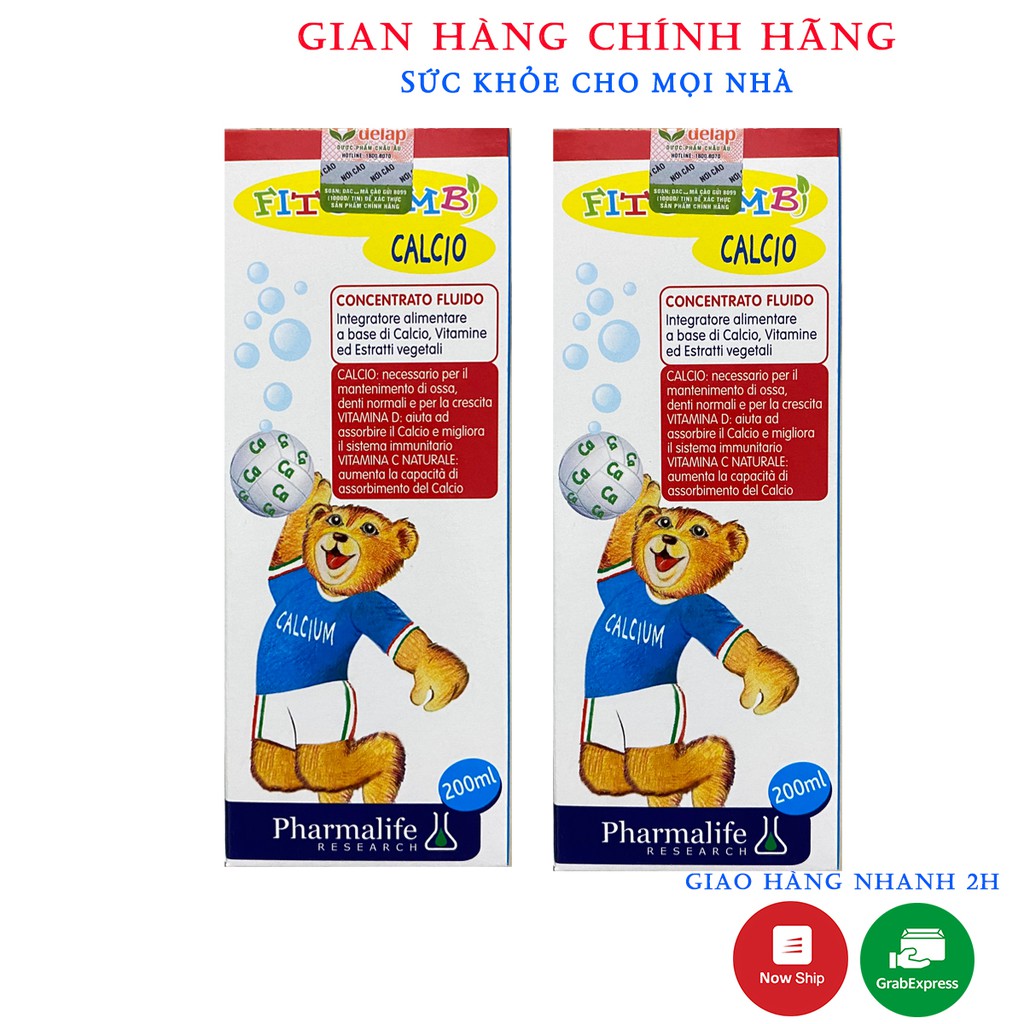 Fitobimbi Calcio.Bổ Sung Canxi,Vitamin D Giúp Bé Hấp Thụ Phát Triển Chiều Cao