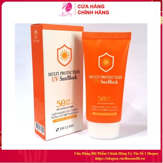 Kem Chống Nắng 3W Clinic Multi Protection UV Sun Block SPF 50+ PA+++ 70ml