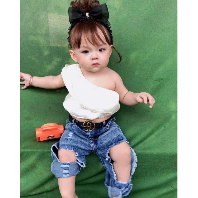 Bờm/ cài tóc giả xoăn cho bé gái