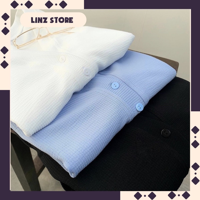 Áo khoác cardigan thu đông dài tay kiểu dáng dễ thương Linzstore AK003