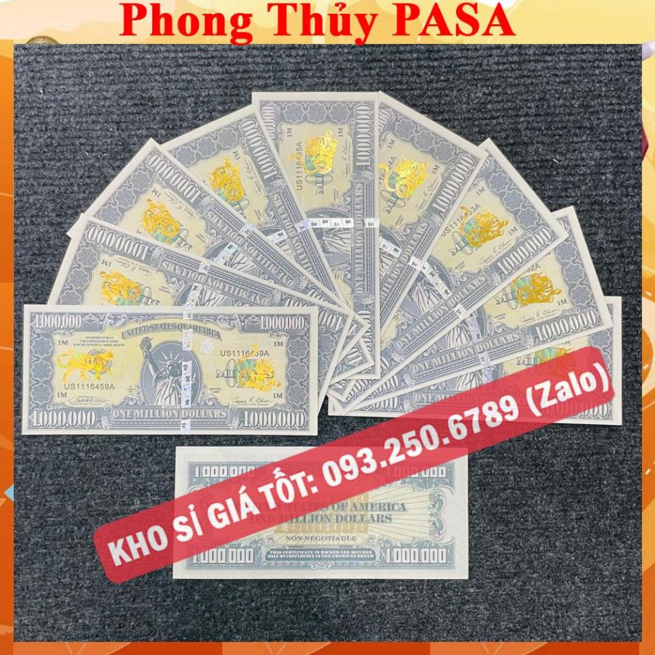Sỉ Combo 100 Tờ Tiền 1 Triệu Đô Hình Con Mèo - usd Kỉ Niệm Lưu Niệm, Có Bảo An