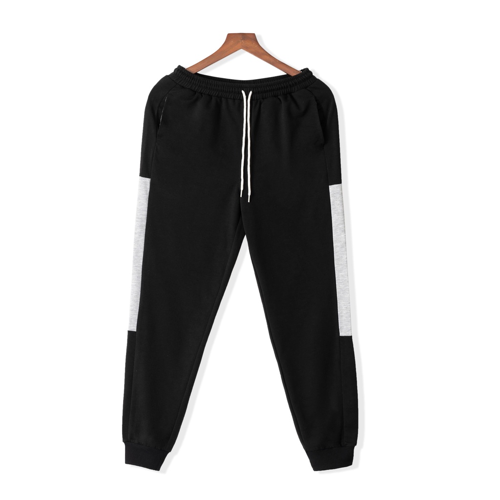 Bộ Nỉ Nam Cổ Tròn Tay Dài Vải Nỉ Da Cá Cotton Mềm Mịn From Dáng Trẻ trung Năng Động Màu Đen Xám Ghi Đậm Tím Than