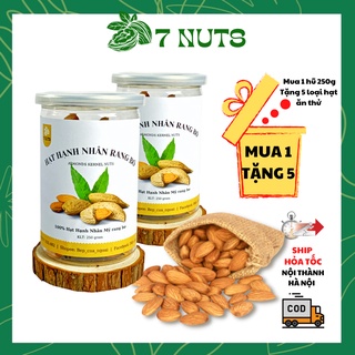 Hạnh nhân rang bơ 500g thơm giòn, giảm cân, ăn kiêng, keto - 7nuts