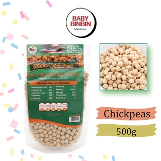 Đậu gà nguyên hạt TMT Foods 500g, Chickpea, Nguyên liệu đồ ăn dặm cho bé các loại đậu dinh dưỡng