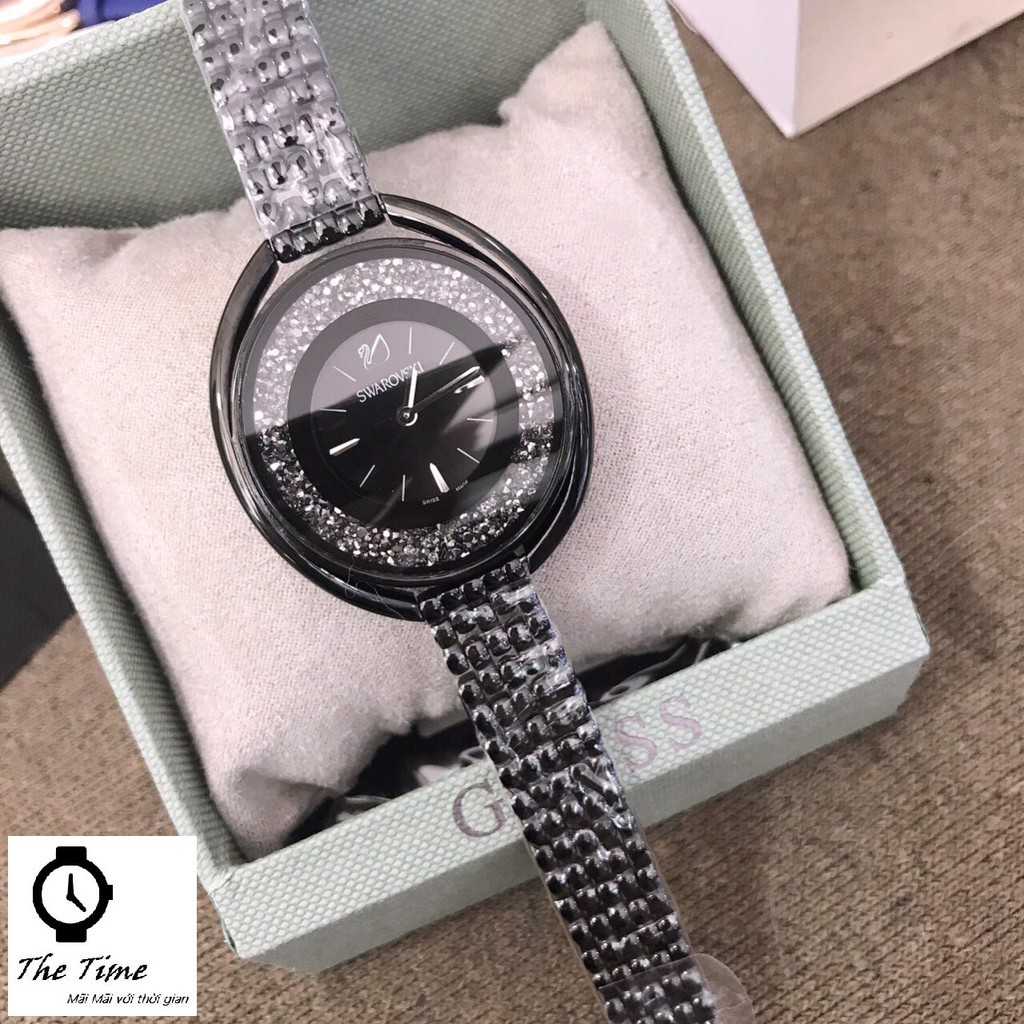 (Sẵn 7 màu ) Đồng hồ nữ SWAROVSKI CRYSTALLINE OVAL BRACELET WATCH #5181 case 37×43MM. 3atm