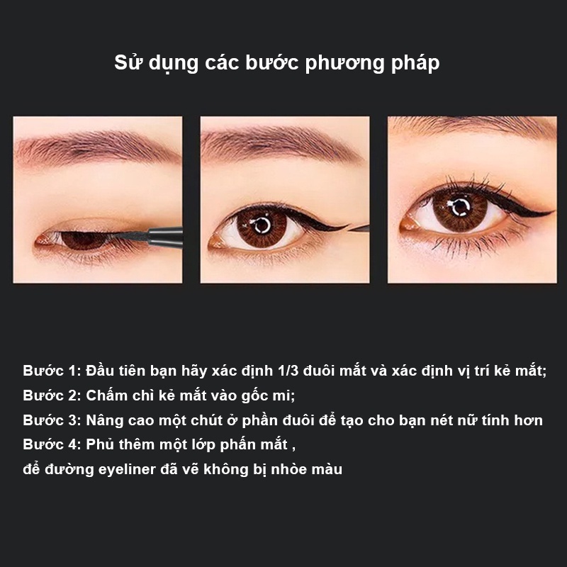 Bút Kẻ mắt đen ILY eyeliner chống nước nhanh khô bền vững ILY