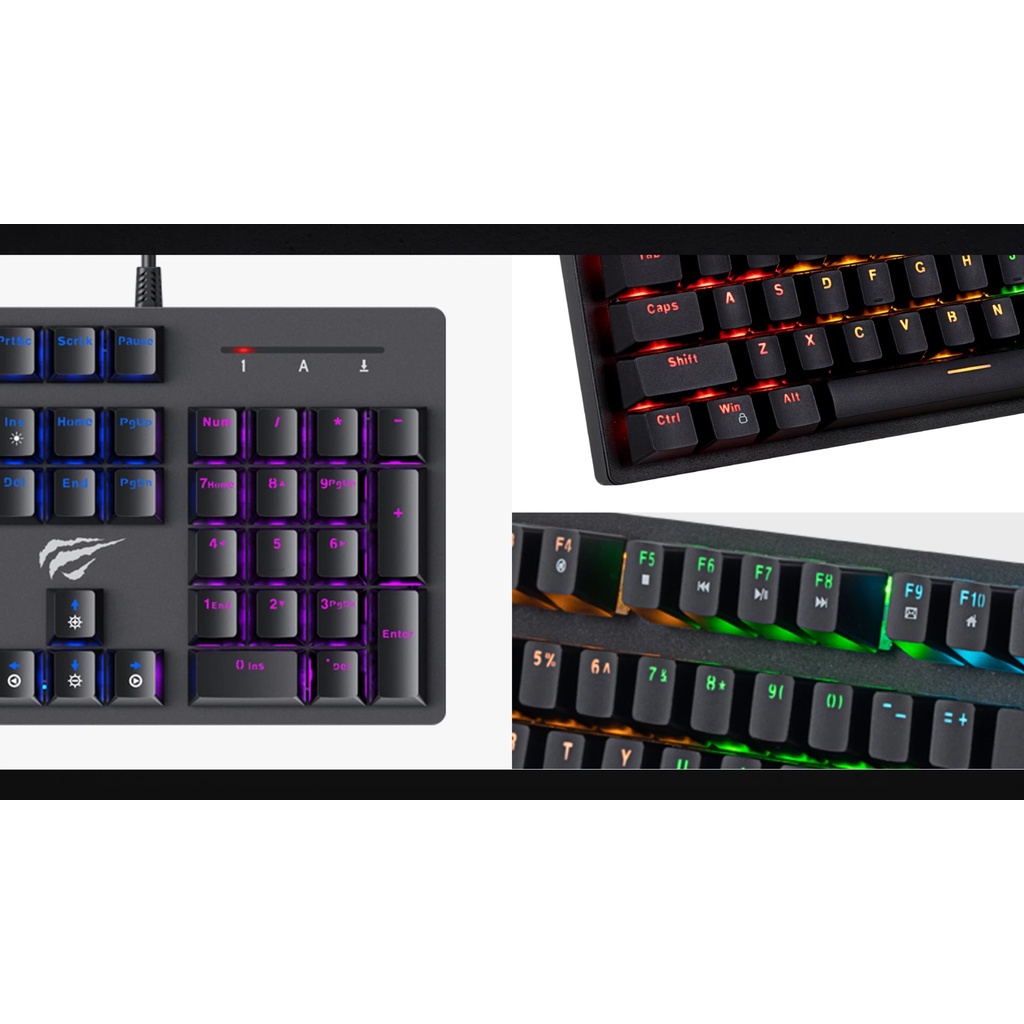 Bàn Phím Cơ  Gaming Havit KB858L / KB869L - Bảo Hành 1 Đổi 1 12 Tháng
