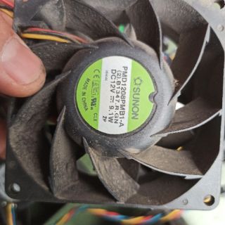 Quạt Sunon vuông 8cm 12v 0.5A 1A đến 3A tháo máy chủ chạy em gió mạnh