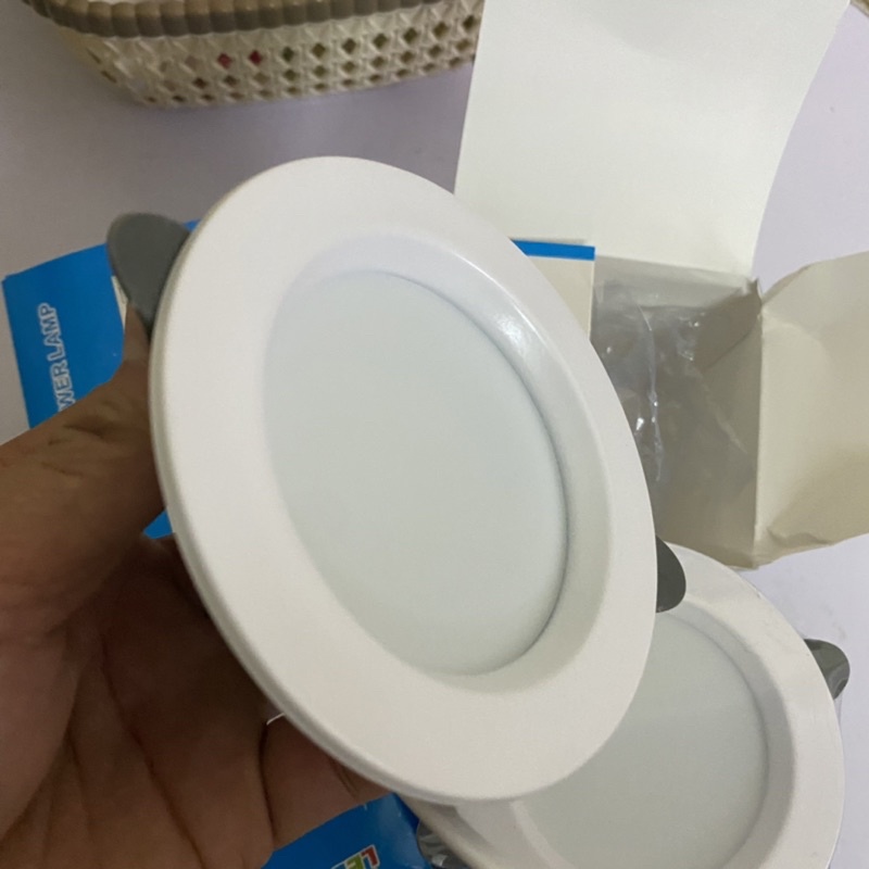 Thanh Lý: Downlight Siêu Mỏng Tròn φ90 -trắng Đèn Led Âm Trần Siêu Mỏng Tròn Mặt Trắng Cao Cấp 5w