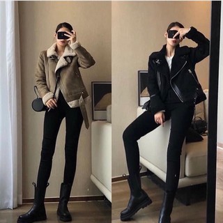 Áo da lộn Zara