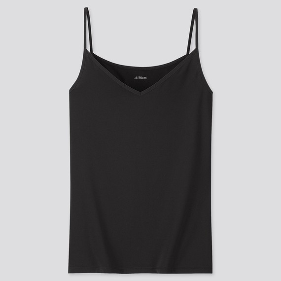 Uniqlo Áo Tanktop Hai Dây Màu Trơn Thời Trang Cho Nữ